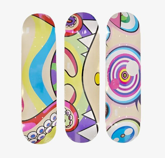 Takashi Murakami - Octopus Skateboard Deck Set